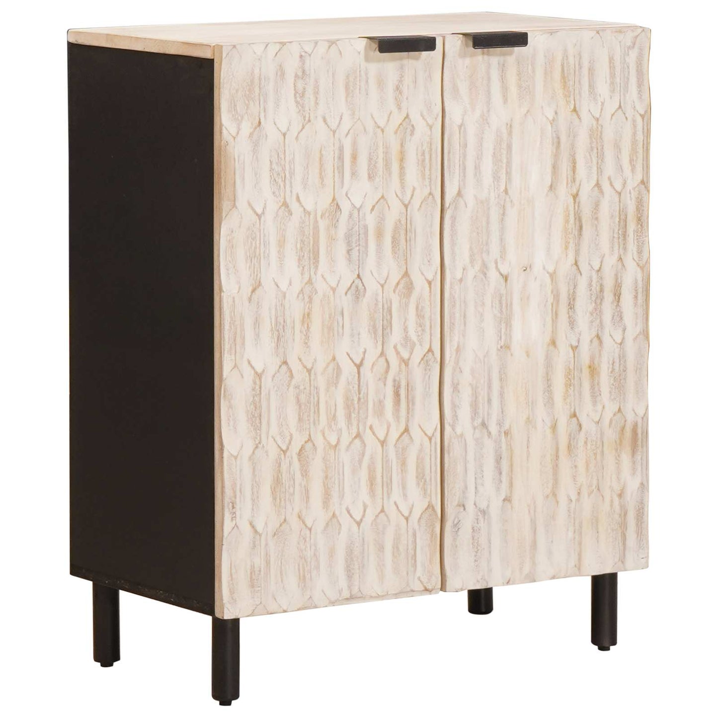 Credenza Finitura Bianco Lavato 60 x 33 x 75 cm | homemem39