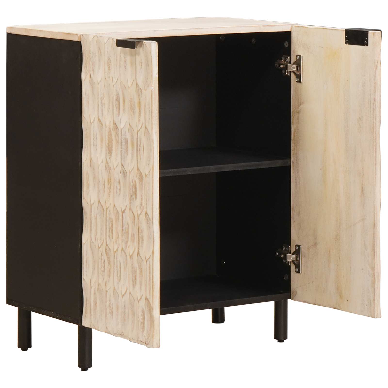 Credenza Finitura Bianco Lavato 60 x 33 x 75 cm | homemem39