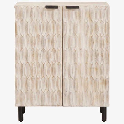 Credenza Finitura Bianco Lavato 60 x 33 x 75 cm | homemem39