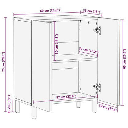 Credenza Finitura Bianco Lavato 60 x 33 x 75 cm
