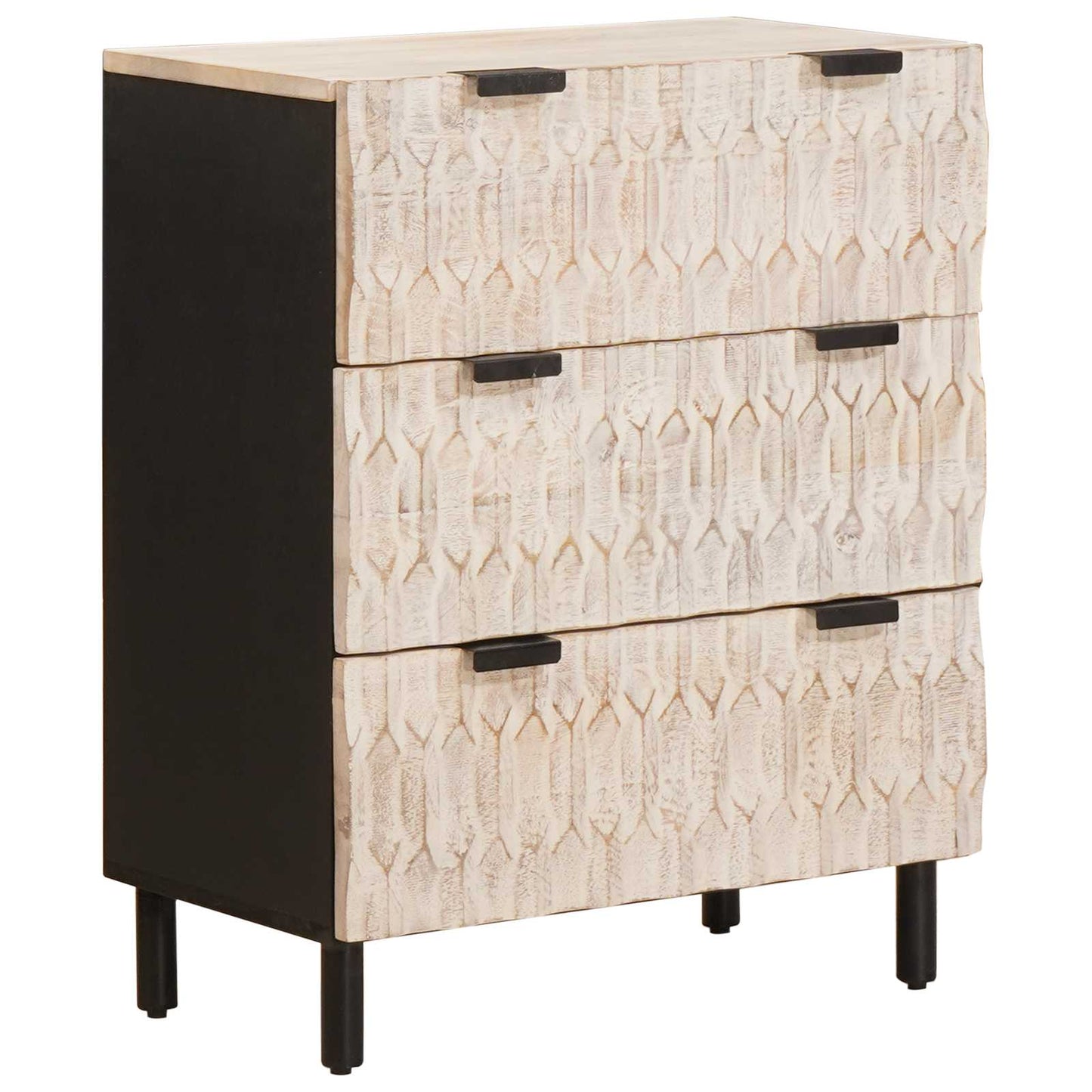 Credenza Finitura Bianco Lavato 60 x 33 x 75 cm | homemem39