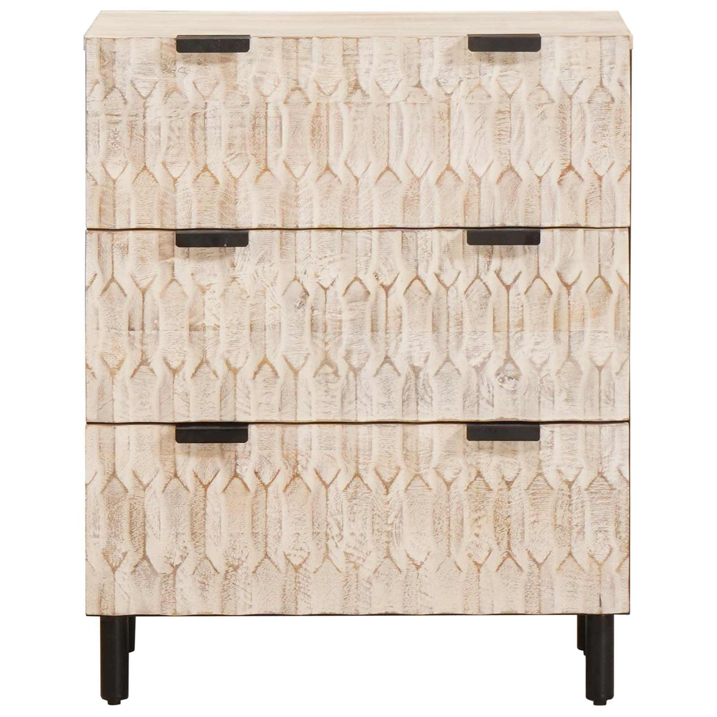 Credenza Finitura Bianco Lavato 60 x 33 x 75 cm | homemem39