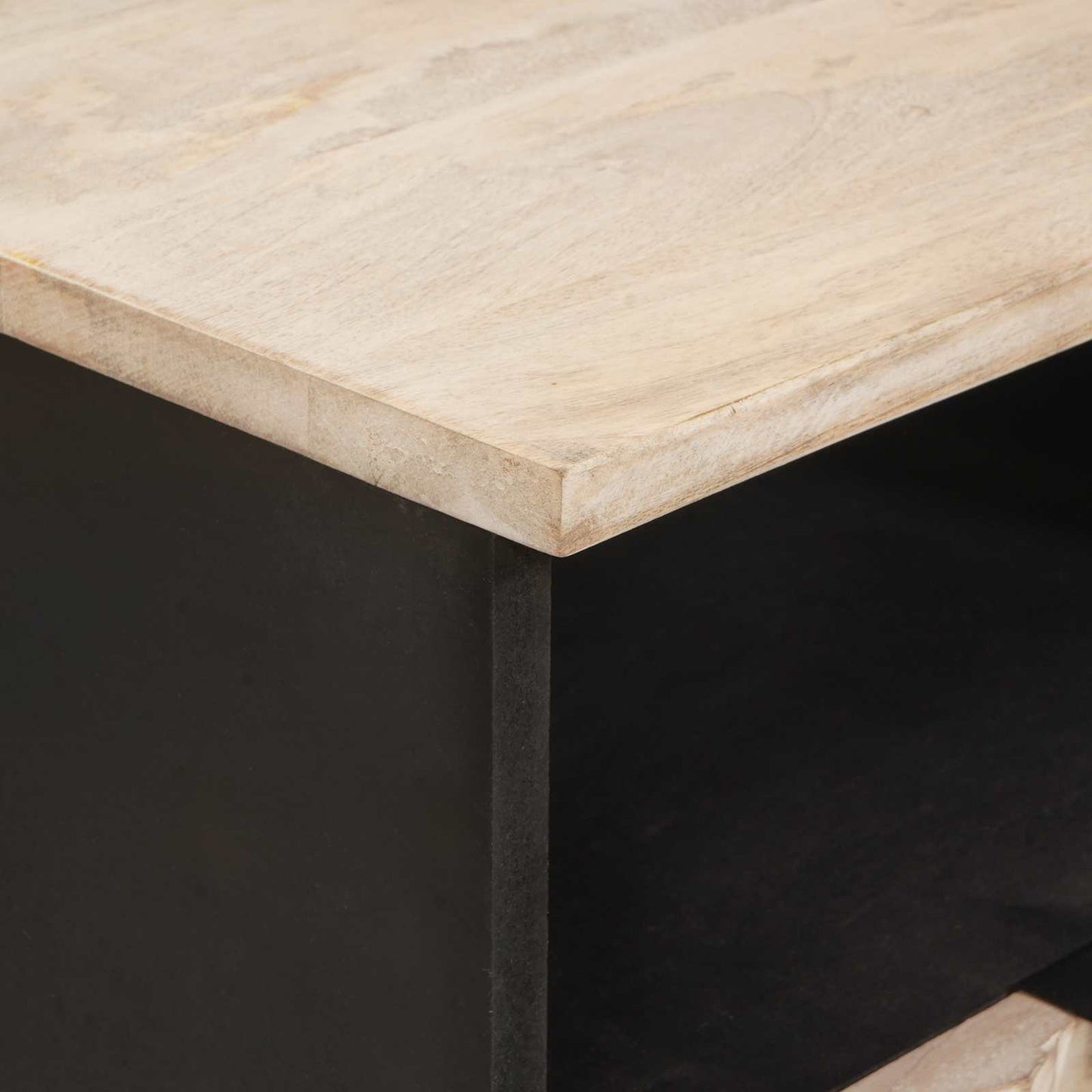 Armadio da Notte Bianco 40 x 33 x 46 cm Legno di mango massello | homemem39