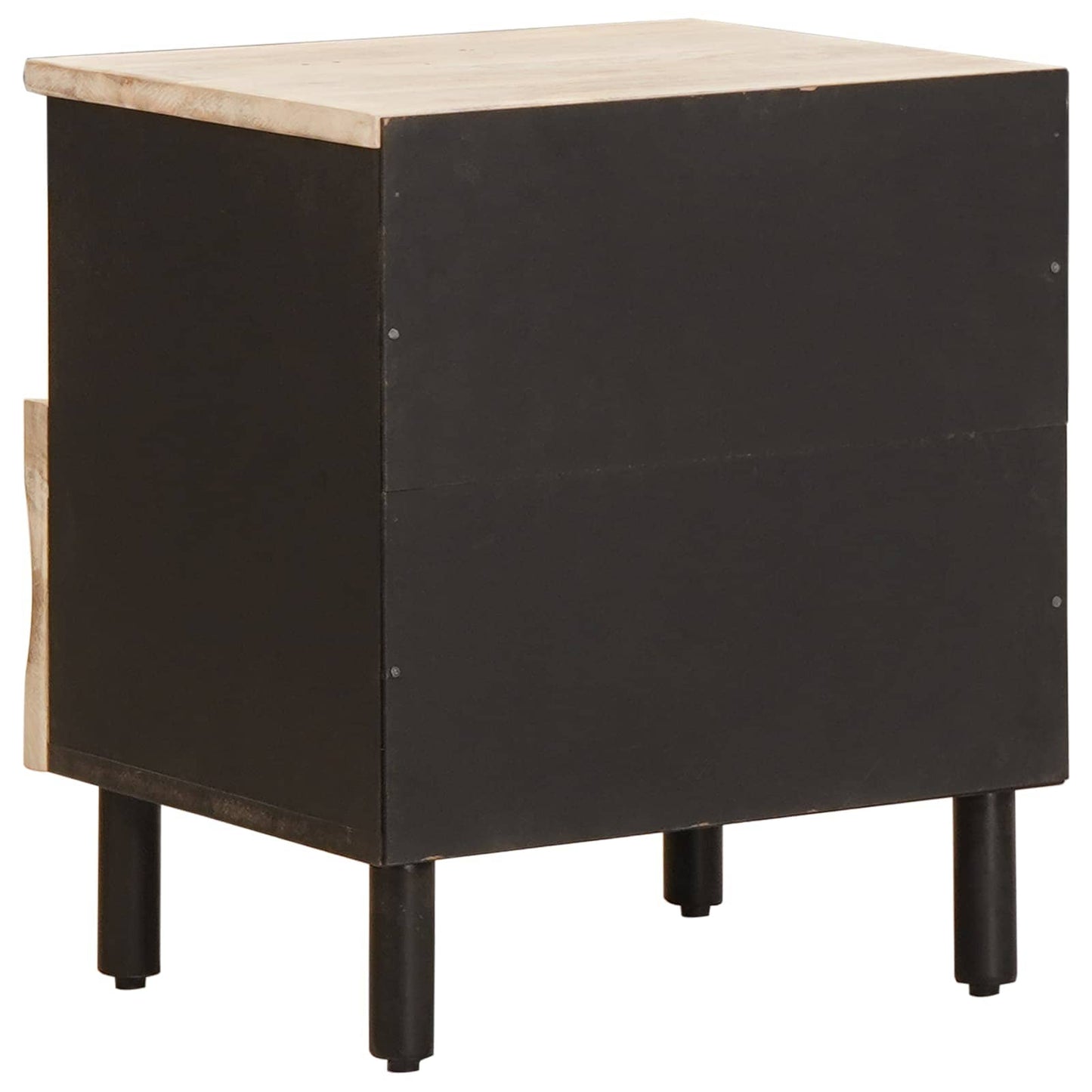 Armadio da Notte Bianco 40 x 33 x 46 cm Legno di mango massello | homemem39