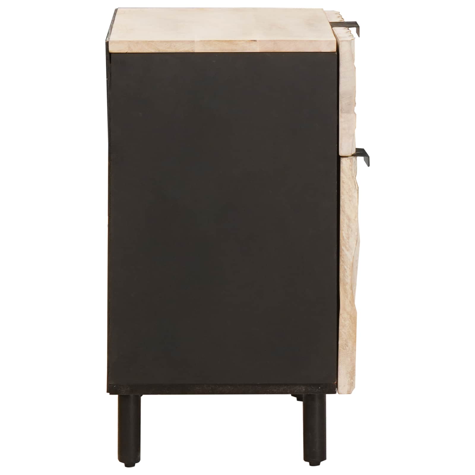 Armadio da Notte Bianco 50 x 33 x 60 cm Legno di mango massello | homemem39