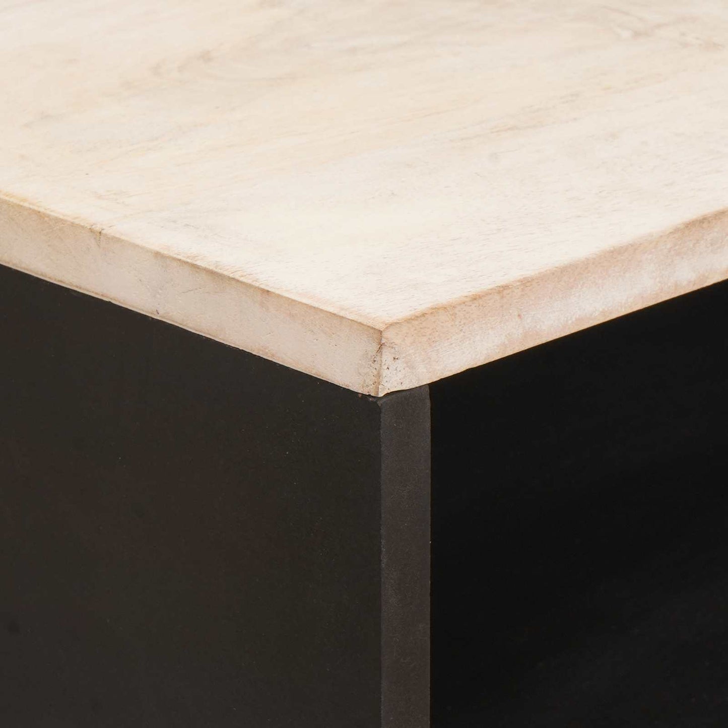 Armadio da Notte Bianco 50 x 33 x 60 cm Legno di mango massello | homemem39