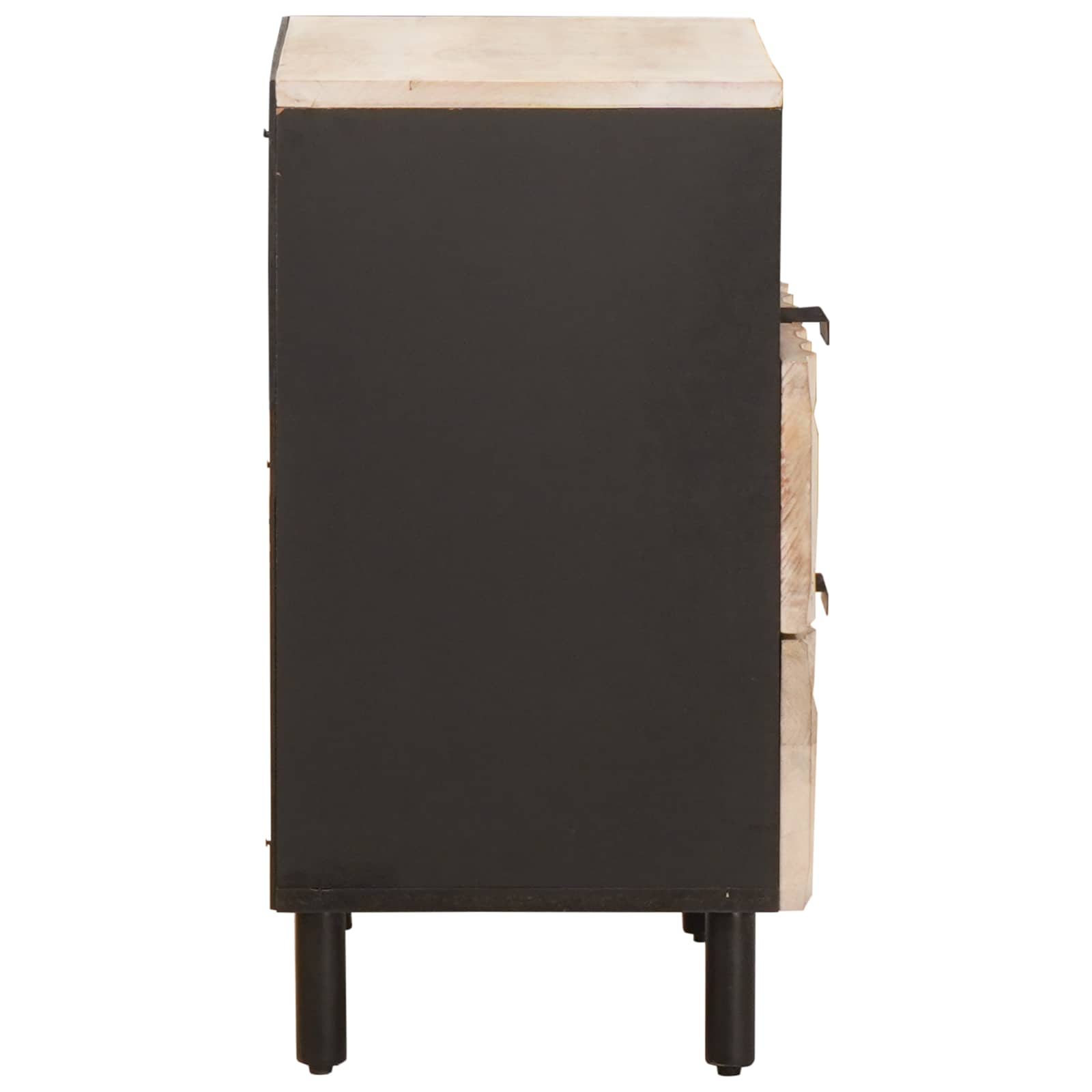 Armadio da Notte Bianco 50 x 33 x 60 cm Legno di mango massello | homemem39