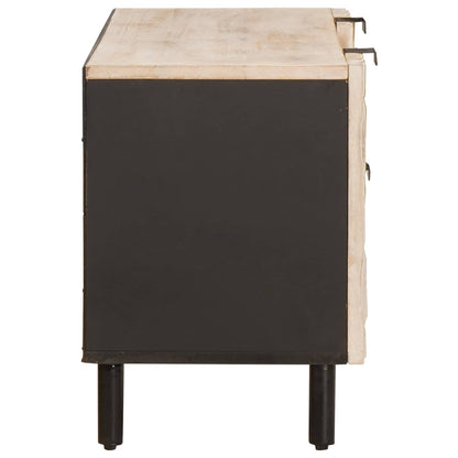Mobile TV con cassetto Finitura Bianco Lavato 105 x 33 x 46 cm | homemem39