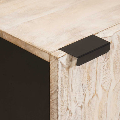 Mobile da Bagno Bianco 38 x 33 x 58 cm Legno di mango massello