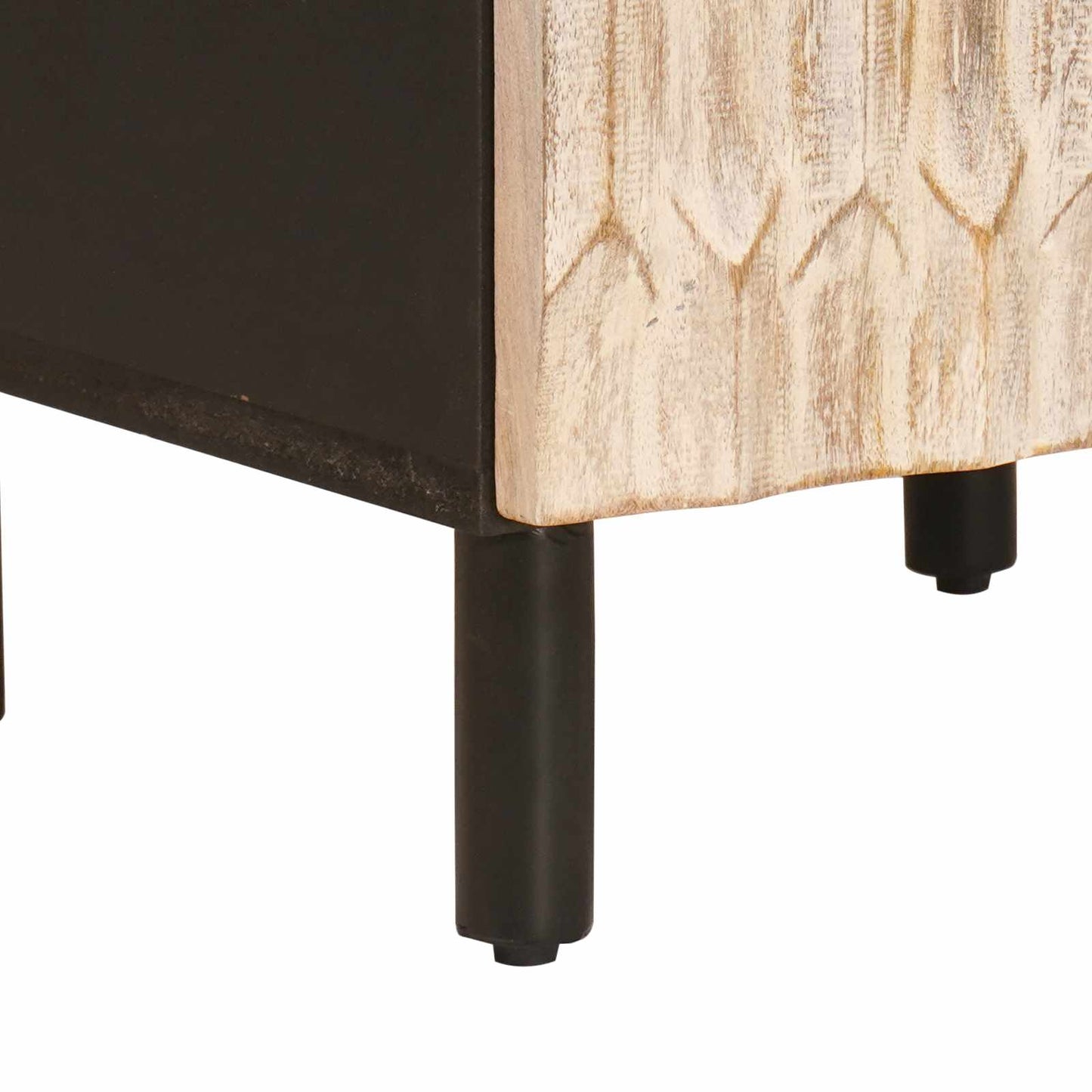 Mobile da Bagno con lo scaffale Nero e Bianco 38 x 33 x 160 cm