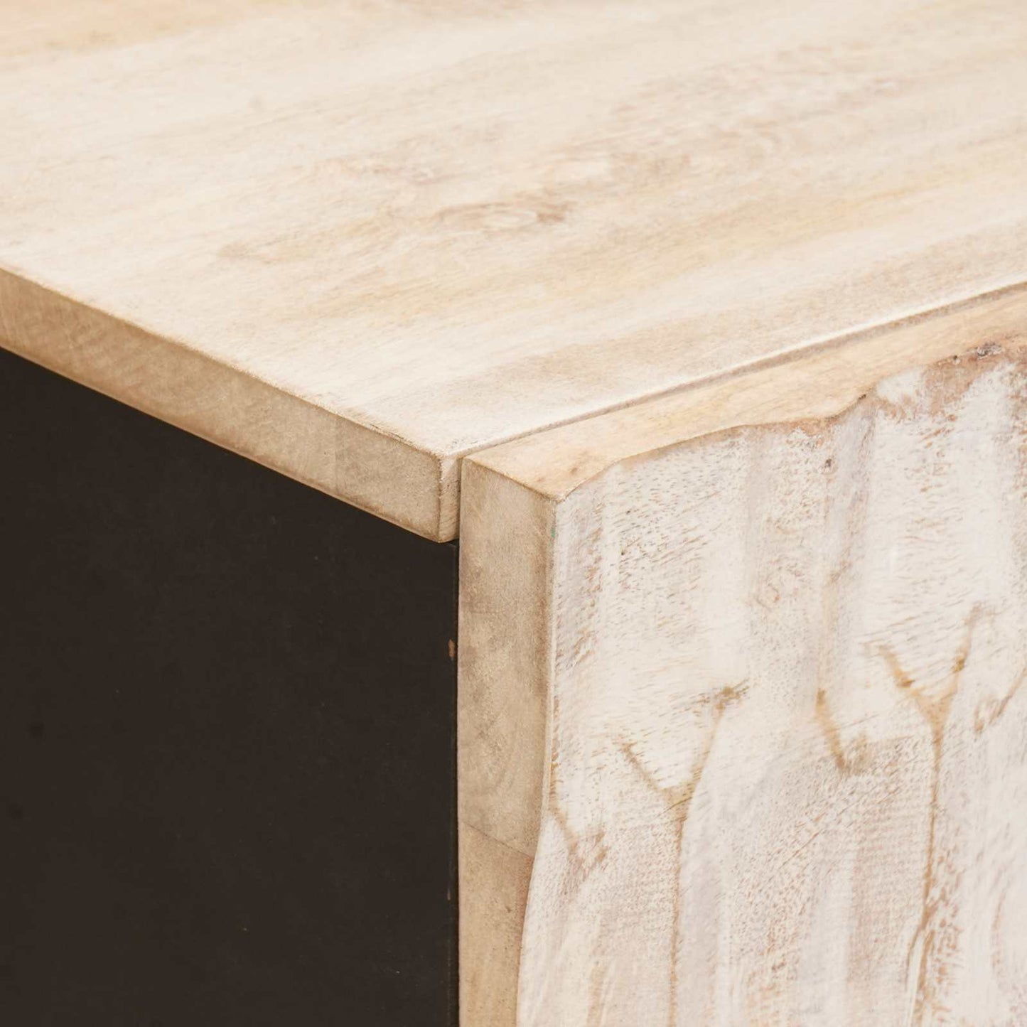 Credenza con cassetto Finitura Bianco Lavato 40 x 33 x 75 cm | homemem39