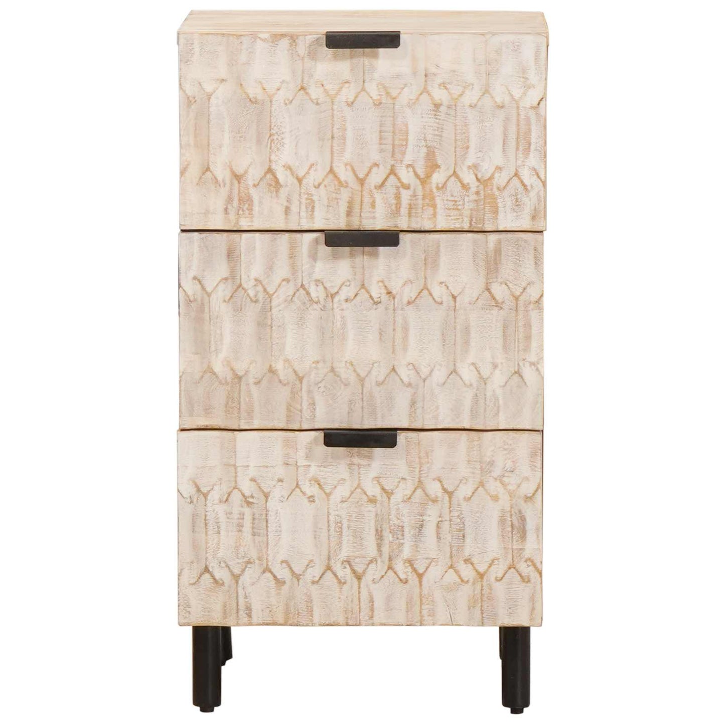 Credenza con cassetto Finitura Bianco Lavato 40 x 33 x 75 cm | homemem39