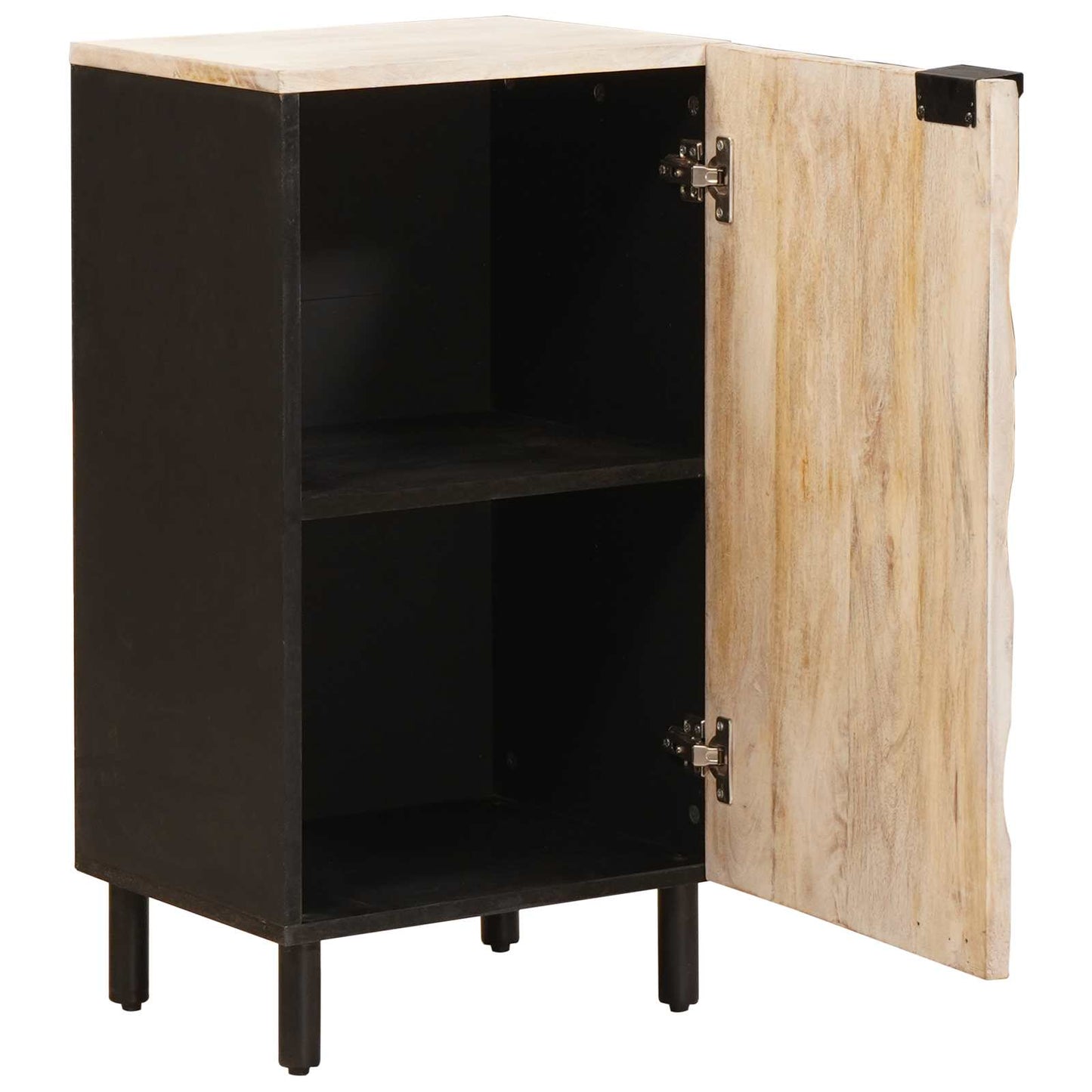 Credenza con porta Finitura Bianco Lavato 40 x 33 x 75 cm