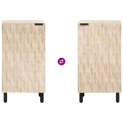 Credenza con porta Finitura Bianco Lavato 40 x 33 x 75 cm | homemem39