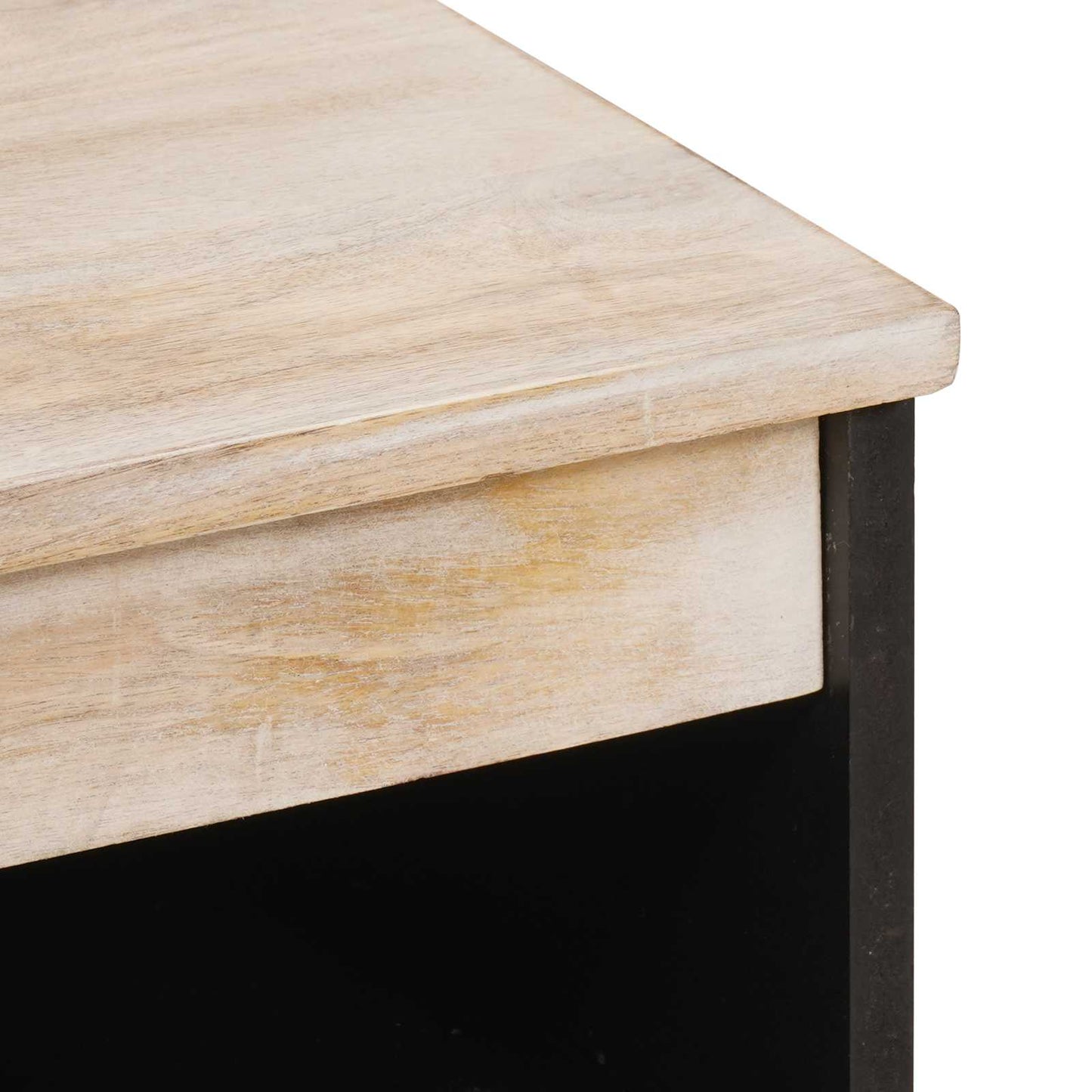 Credenza con porta Finitura Bianco Lavato 60 x 33 x 75 cm | homemem39