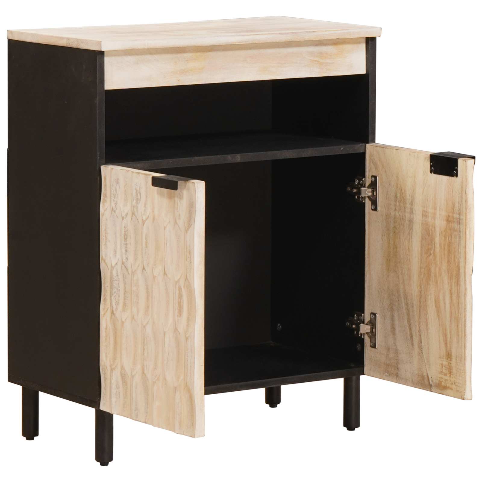 Credenza con porta Finitura Bianco Lavato 60 x 33 x 75 cm | homemem39