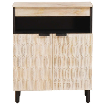 Credenza con porta Finitura Bianco Lavato 60 x 33 x 75 cm | homemem39