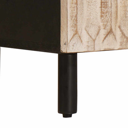 Credenza con porta Finitura Bianco Lavato 60 x 33 x 75 cm | homemem39