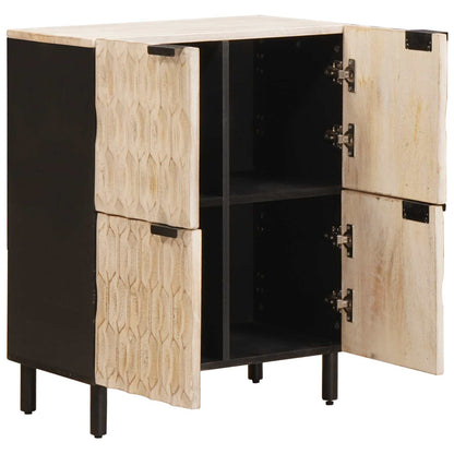Credenza con porta Finitura Bianco Lavato 60 x 33 x 75 cm | homemem39