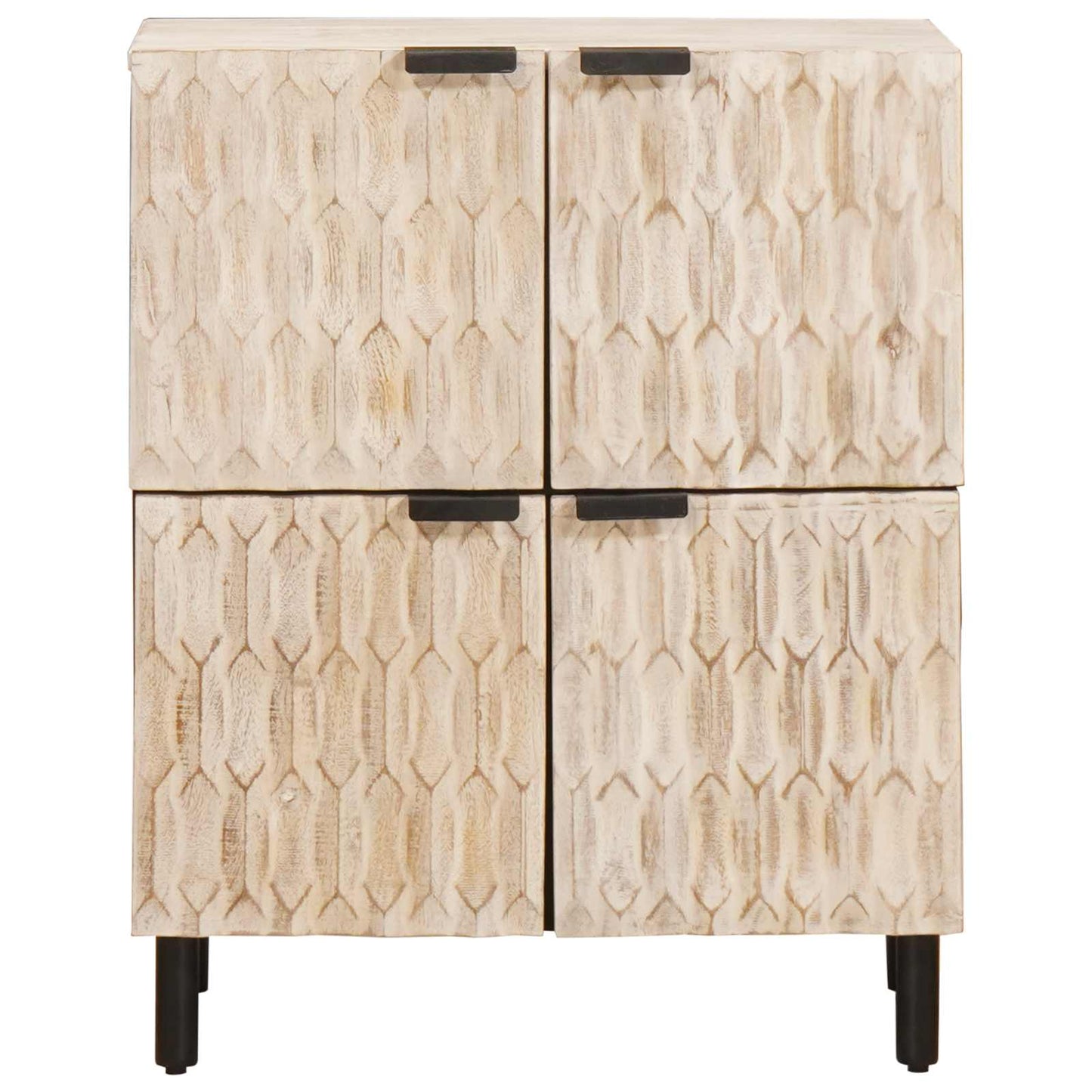 Credenza con porta Finitura Bianco Lavato 60 x 33 x 75 cm | homemem39