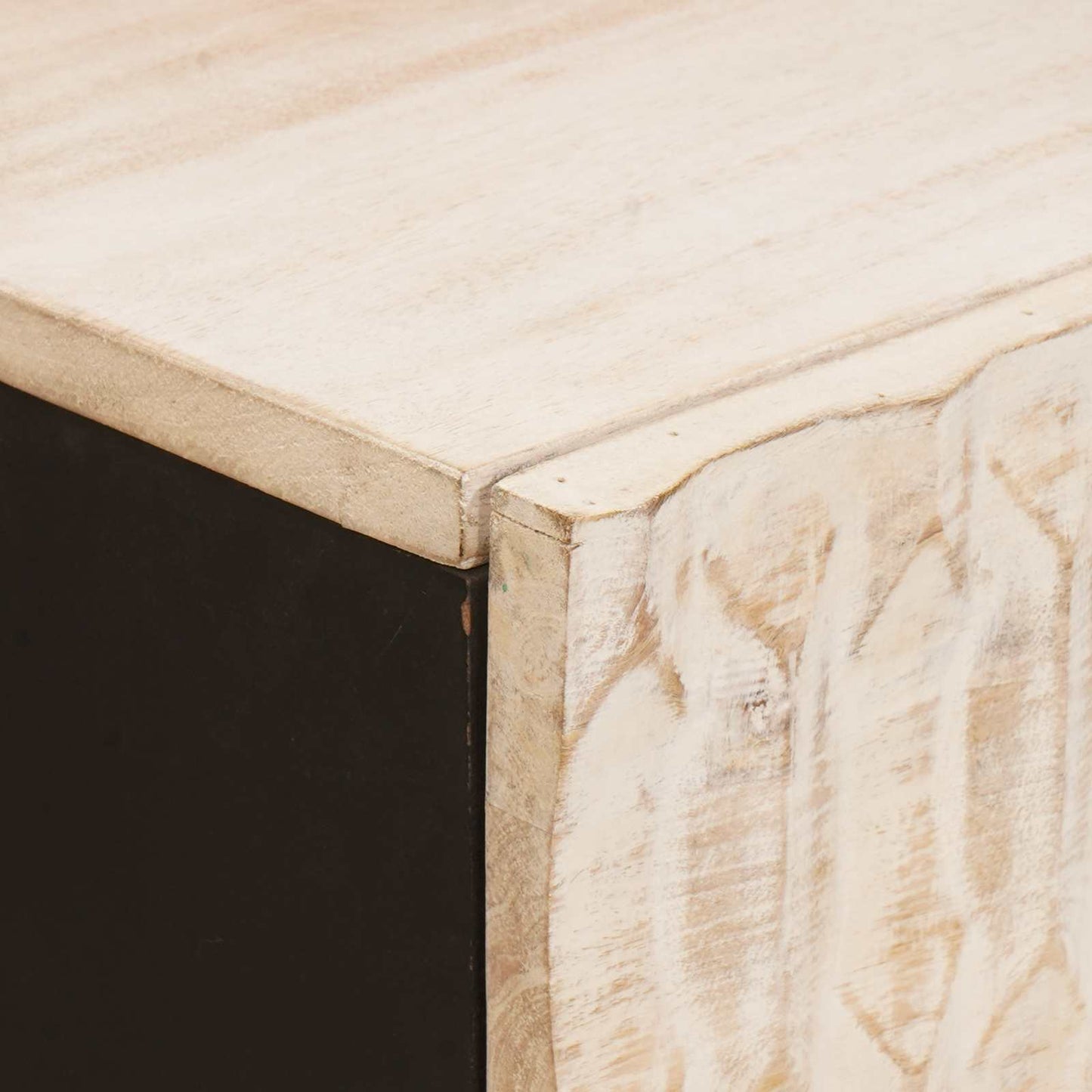 Credenza con porta Finitura Bianco Lavato 80 x 33 x 75 cm | homemem39