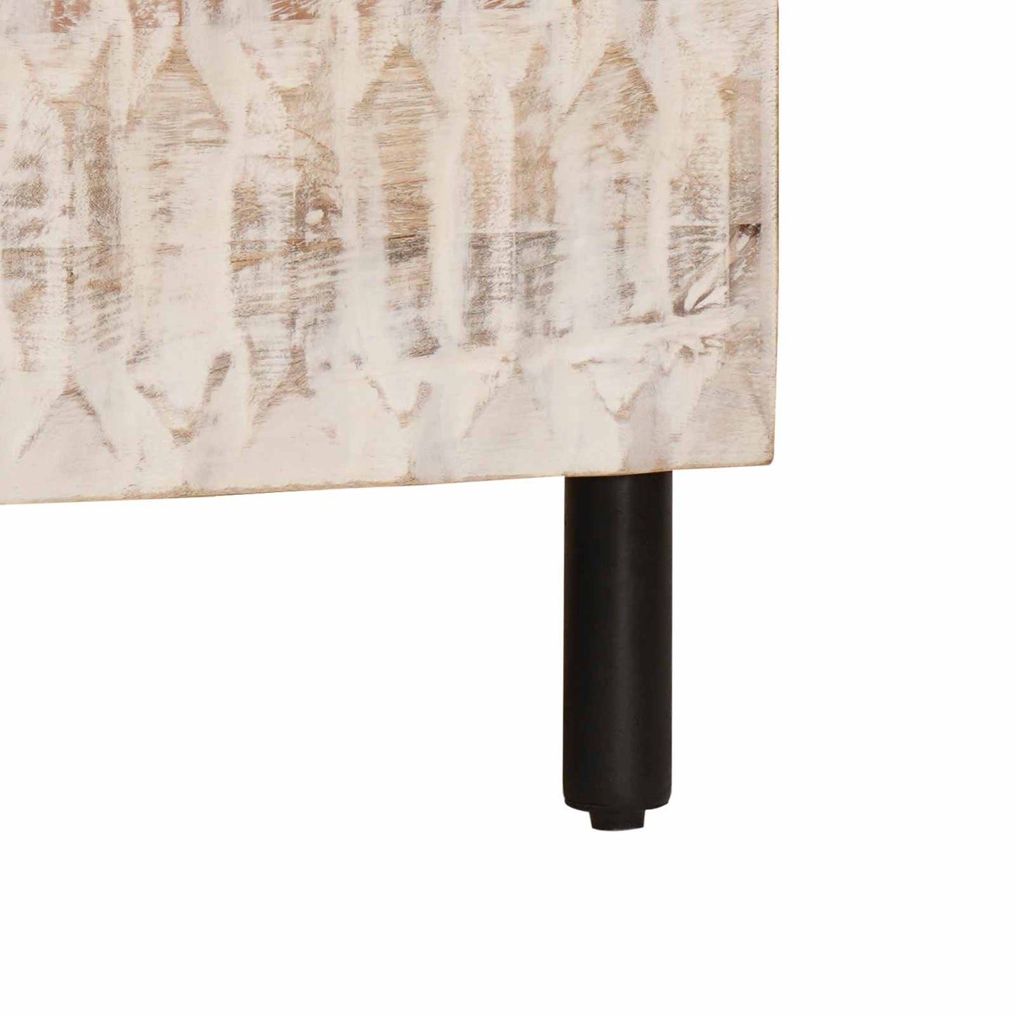 Credenza con porta Finitura Bianco Lavato 80 x 33 x 75 cm | homemem39