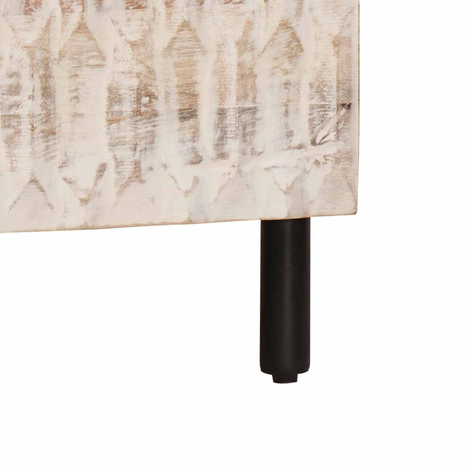 Credenza con porta Finitura Bianco Lavato 80 x 33 x 75 cm | homemem39