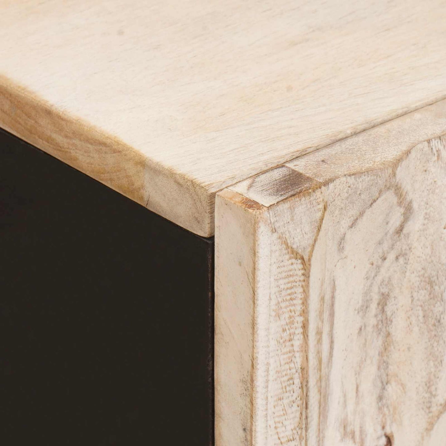 Credenza con lo scaffale Finitura Bianco Lavato 90 x 33 x 75 cm | homemem39