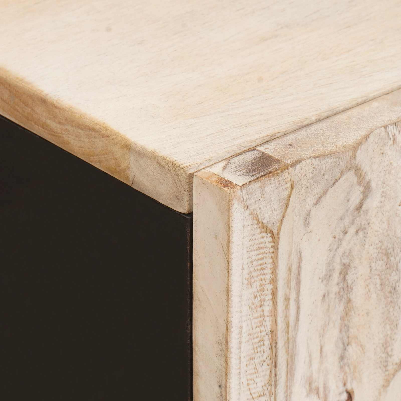 Credenza con lo scaffale Finitura Bianco Lavato 90 x 33 x 75 cm | homemem39