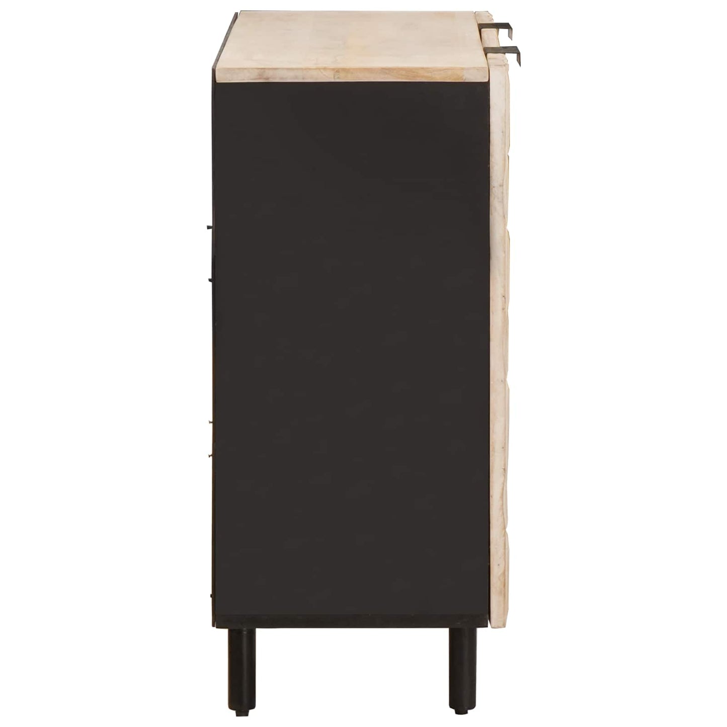 Credenza con lo scaffale Finitura Bianco Lavato 90 x 33 x 75 cm | homemem39