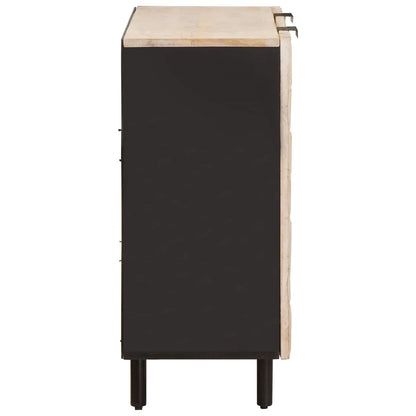 Credenza con lo scaffale Finitura Bianco Lavato 90 x 33 x 75 cm | homemem39