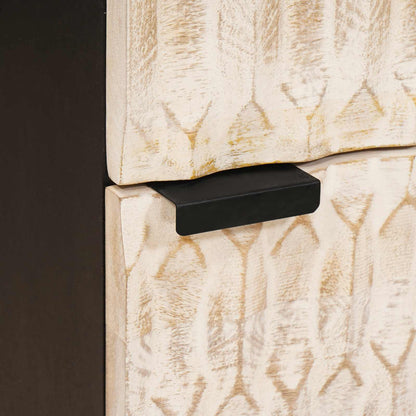 Credenza con porta Finitura Bianco Lavato 40 x 33 x 110 cm | homemem39