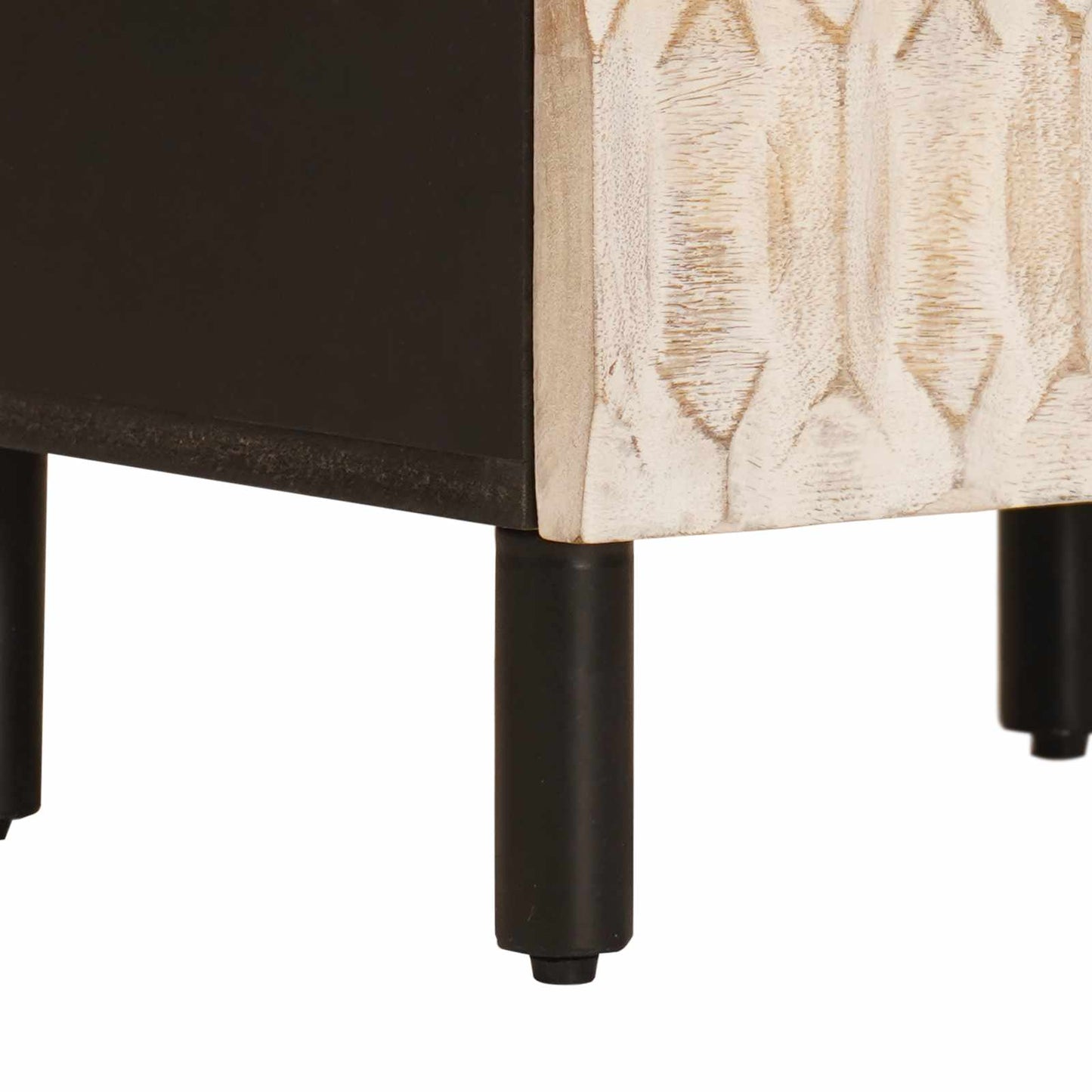 Credenza con porta Finitura Bianco Lavato 40 x 33 x 110 cm | homemem39