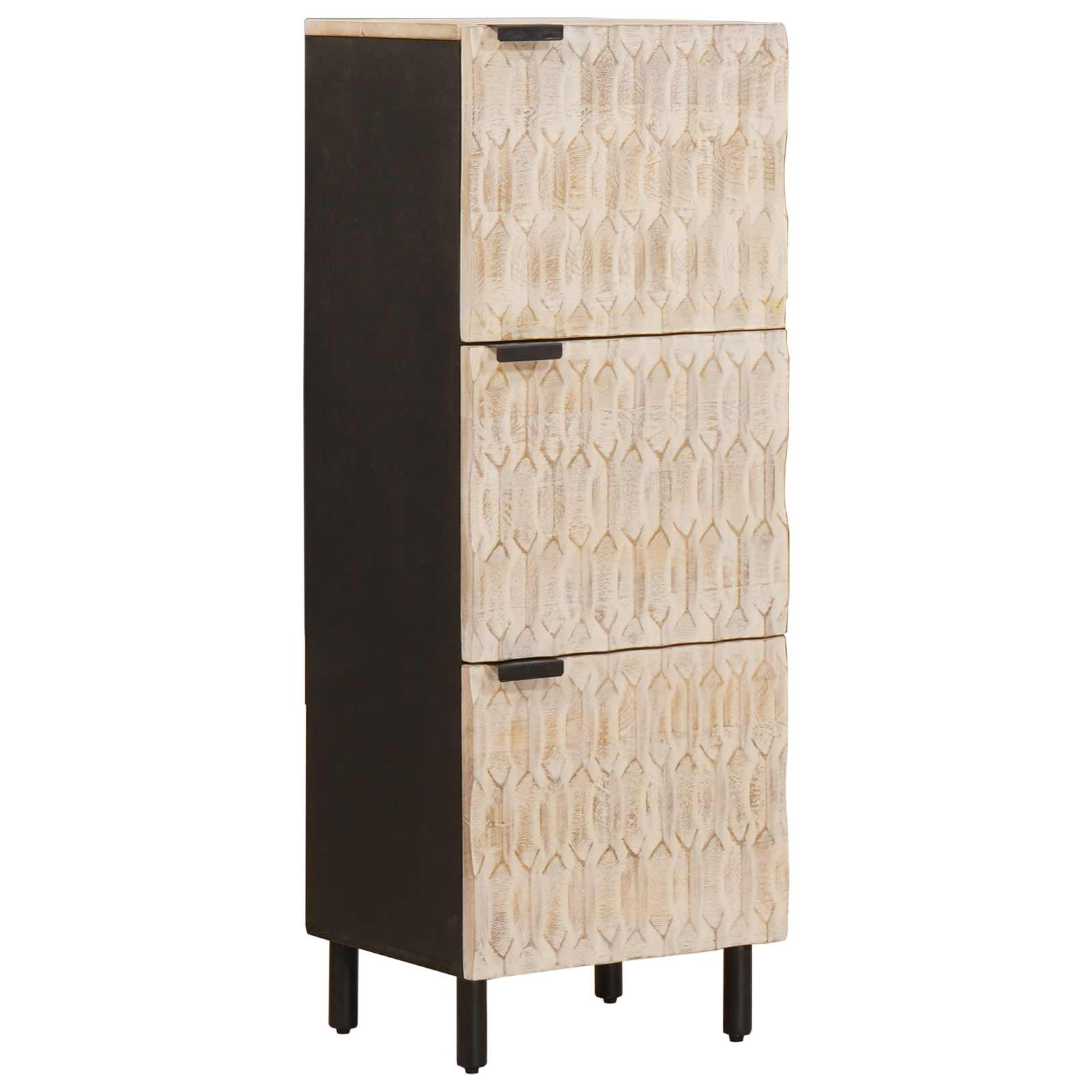 Credenza con porta Finitura Bianco Lavato 40 x 33 x 110 cm | homemem39