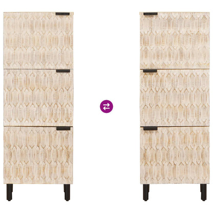 Credenza con porta Finitura Bianco Lavato 40 x 33 x 110 cm | homemem39