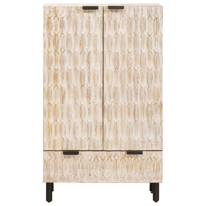Credenza con cassetto Finitura Bianco Lavato 60 x 33 x 100 cm