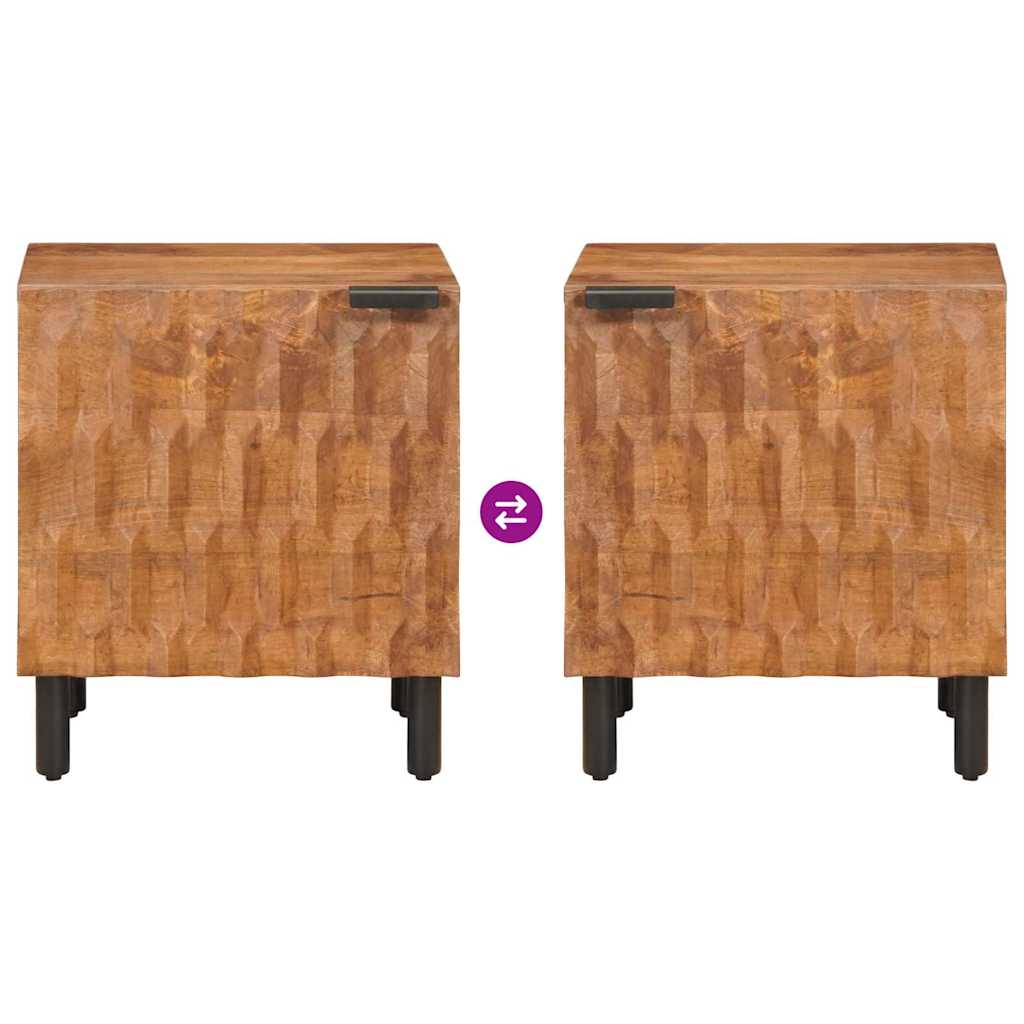 Armadio da Notte 2 pcs Marrone 40 x 33 x 46 cm | homemem39