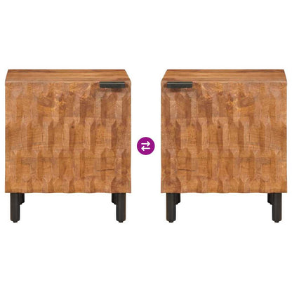 Armadio da Notte 2 pcs Marrone 40 x 33 x 46 cm