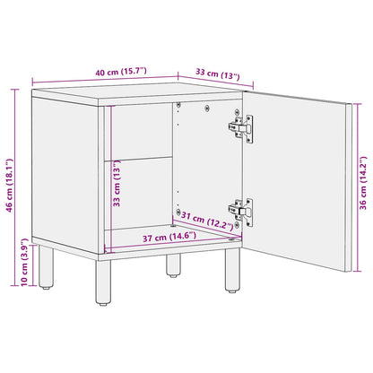 Armadio da Notte 2 pcs Marrone 40 x 33 x 46 cm