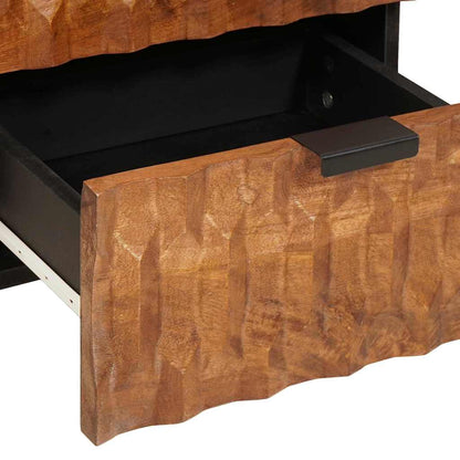 Armadio da Notte con cassetto 2 pcs Marrone 40 x 33 x 46 cm