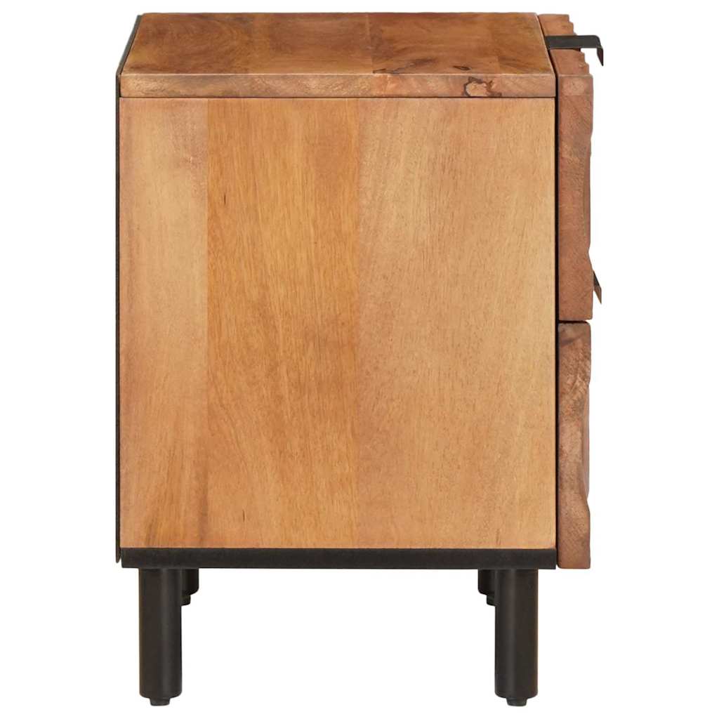 Armadio da Notte con cassetto 2 pcs Marrone 40 x 33 x 46 cm | homemem39