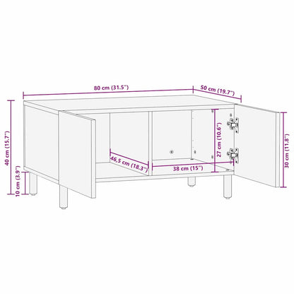 Tavolino da salotto Marrone 80 x 50 x 40 cm