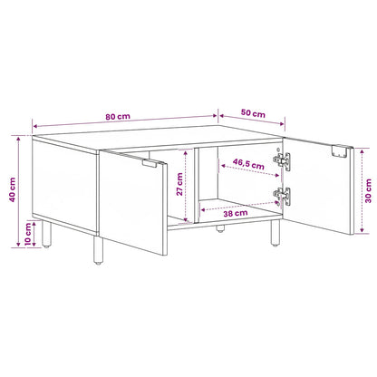 Tavolino da salotto Marrone 80 x 50 x 40 cm | homemem39