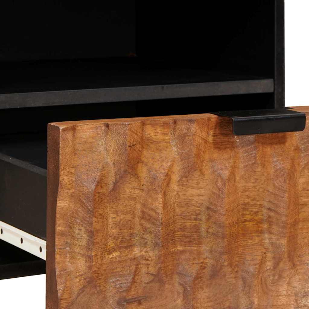 Armadio da Notte con cassetto 2 pcs Marrone 40 x 33 x 46 cm | homemem39