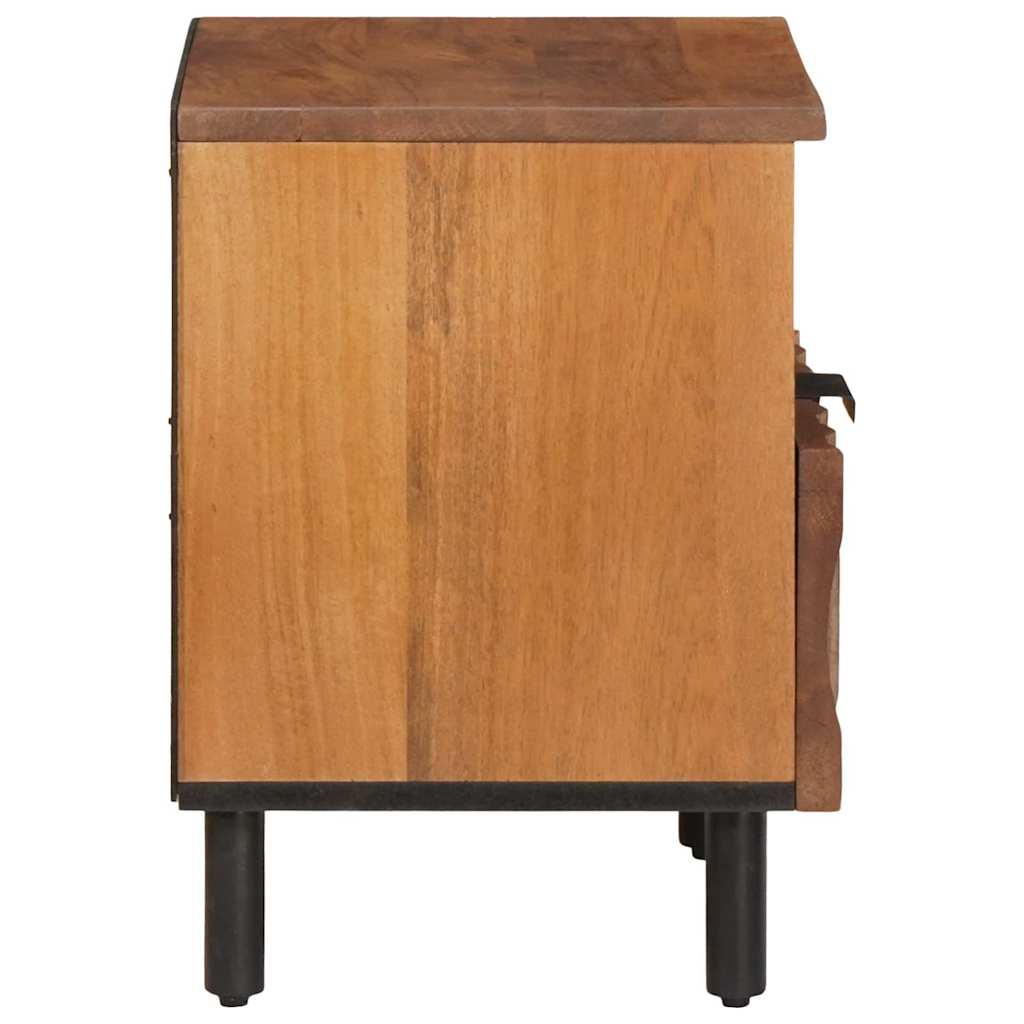 Armadio da Notte con cassetto 2 pcs Marrone 40 x 33 x 46 cm