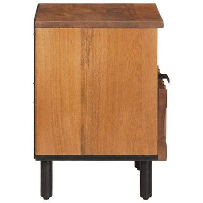 Armadio da Notte con cassetto 2 pcs Marrone 40 x 33 x 46 cm