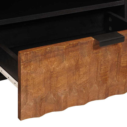 Mobile TV con cassetto Finitura Marrone Acacia 80 x 33 x 46 cm | homemem39
