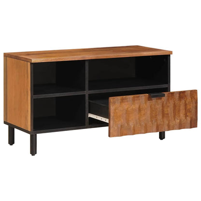 Mobile TV con cassetto Finitura Marrone Acacia 80 x 33 x 46 cm | homemem39
