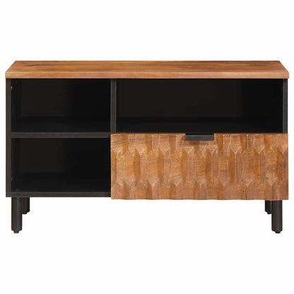 Mobile TV con cassetto Finitura Marrone Acacia 80 x 33 x 46 cm | homemem39