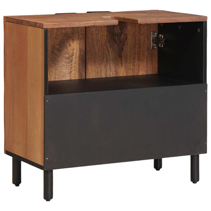 Armadio per Lavabo da Bagno con porta Marrone 62 x 33 x 58 cm